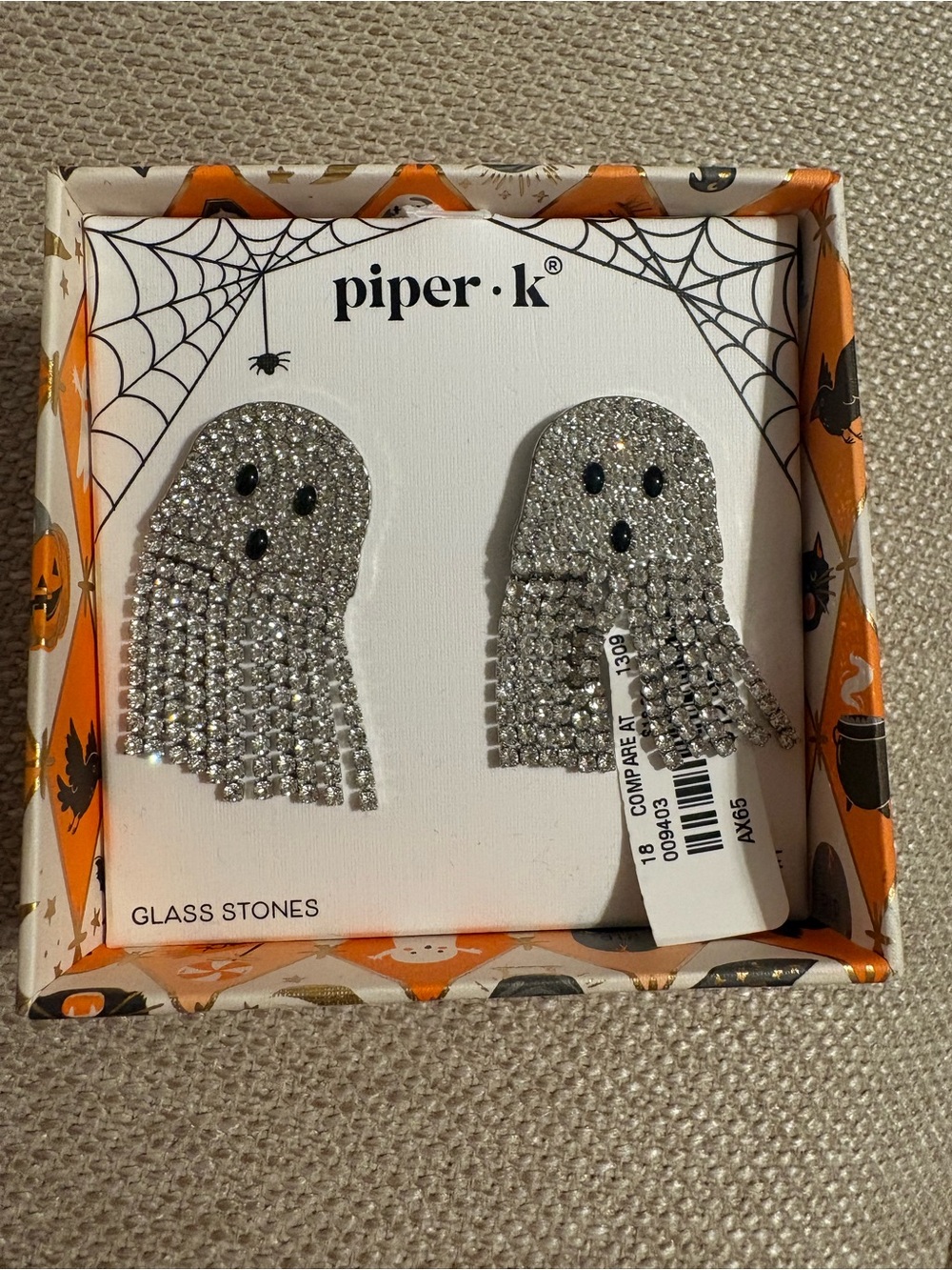 Piper K sparkly ghost earrings